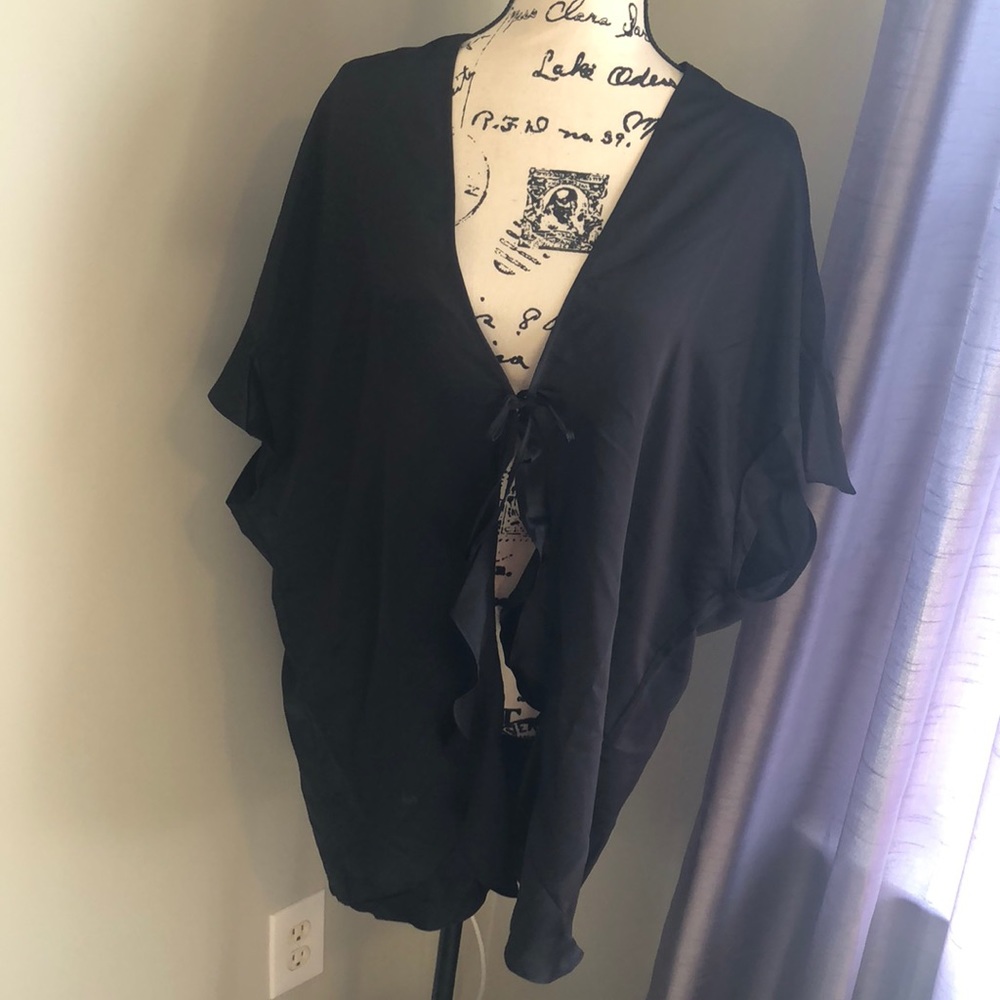Victoria’s Secret satin black robe